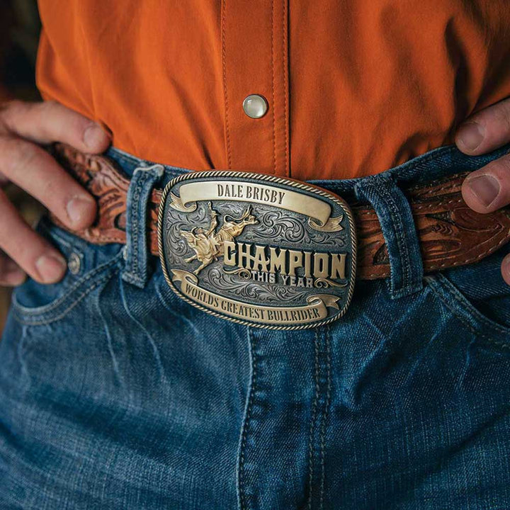 Montana Silversmiths Champion Dale Brisby Attitude Belt Buckle