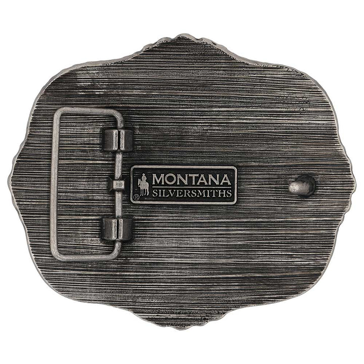 Montana Silversmiths Midnight Buffalo Attitude Belt Buckle