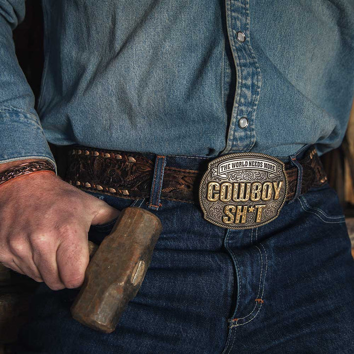 Montana Silversmiths Cowboy Maverick Attitude Belt Buckle