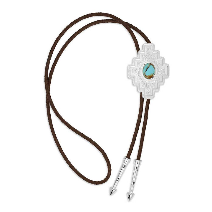 Montana Silversmiths Santa Fe Turqoise Bolo Tie