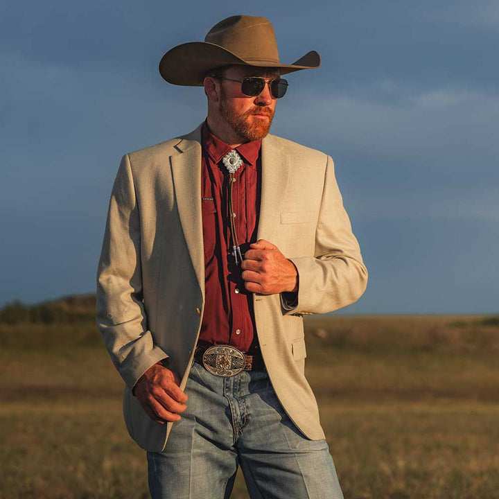 Montana Silversmiths Santa Fe Turqoise Bolo Tie