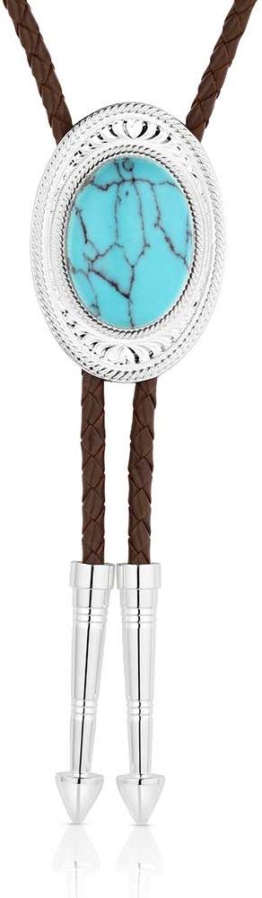 Montana Silversmiths The Outlaw Turquoise Bolo Tie