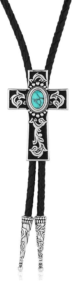 Montana Silversmiths Everlasting Faith Cross Bolo Tie