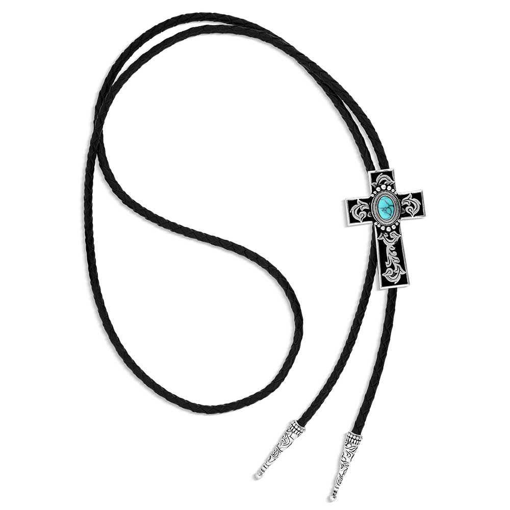 Montana Silversmiths Everlasting Faith Cross Bolo Tie
