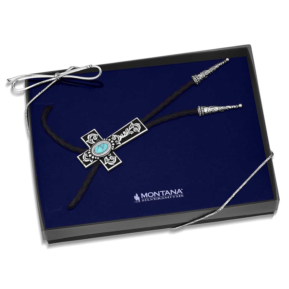 Montana Silversmiths Everlasting Faith Cross Bolo Tie