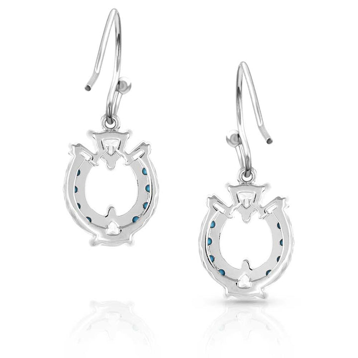 Montana Silversmiths Luck Defined Crystal Turquoise Earrings