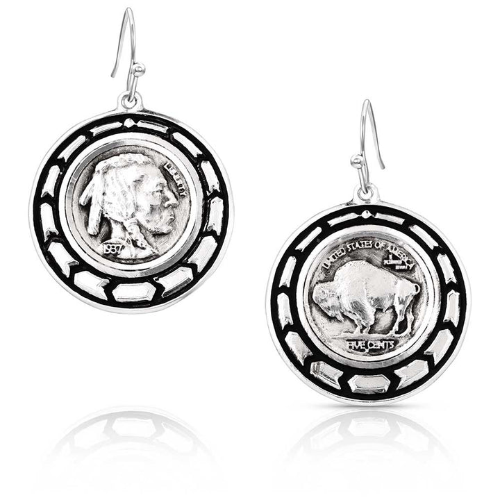 Montana Silversmiths Buffalo Plains Earrings