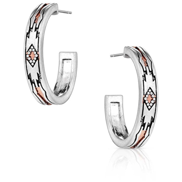 Montana Silversmiths Western Sands Hoop Earrings