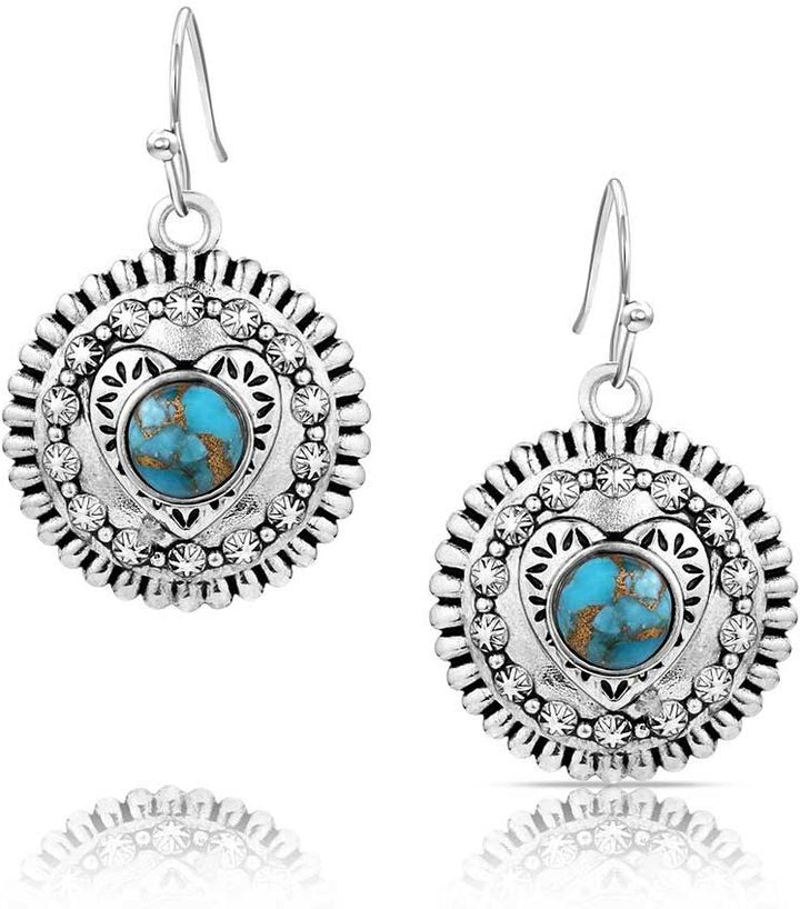 Montana Silversmiths Love for You Turquoise Earrings