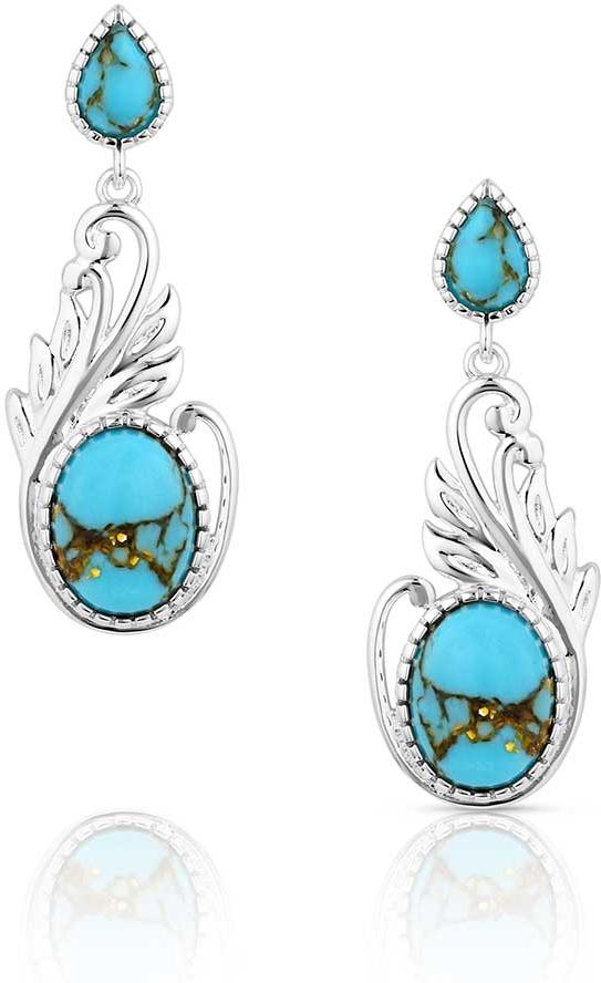Montana Silversmiths Turquoise Breeze Earrings