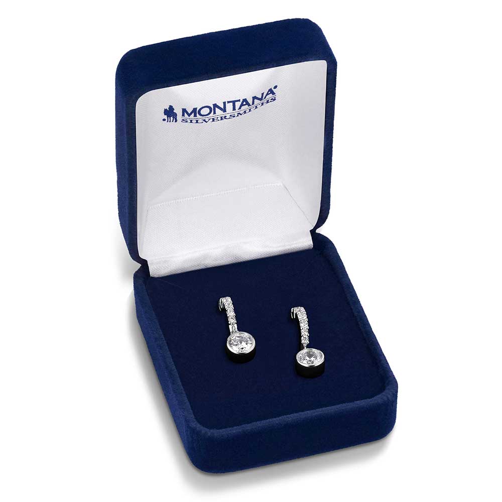 Montana Silversmiths Dew Drop Crystal Earrings