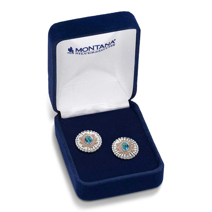 Montana Silversmiths Turquoise Sunburst Earrings