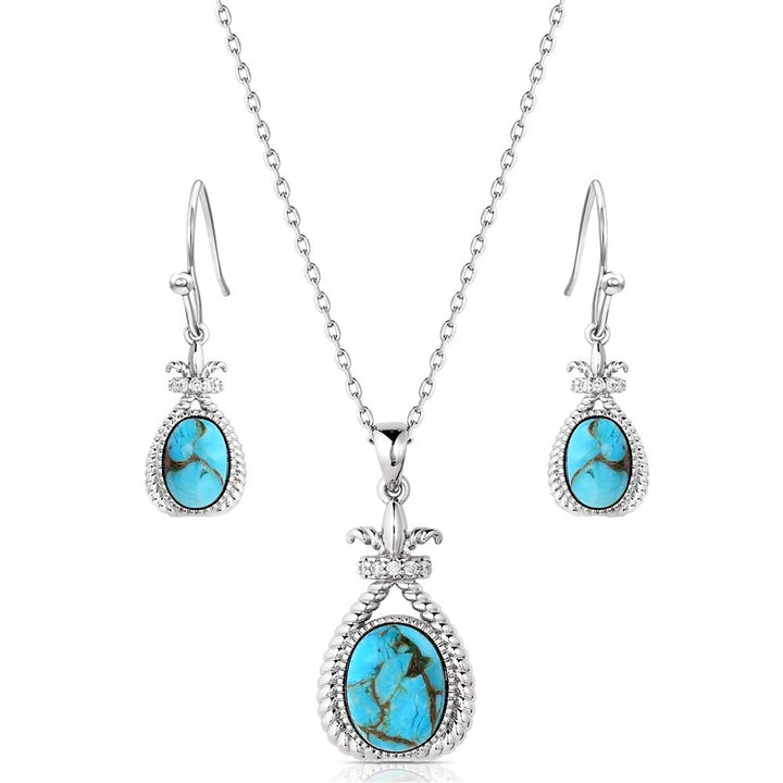 Montana Silversmiths Turquoise Revival Jewelry Set