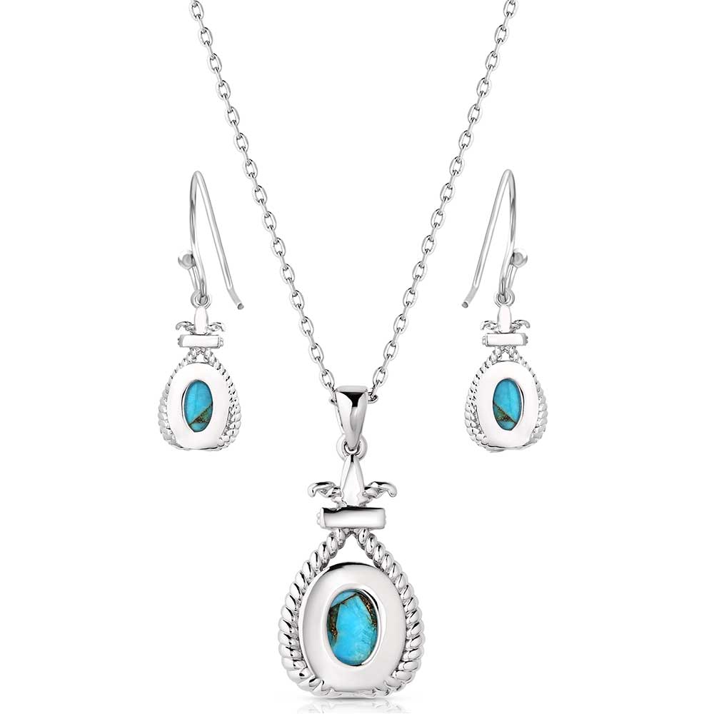 Montana Silversmiths Turquoise Revival Jewelry Set