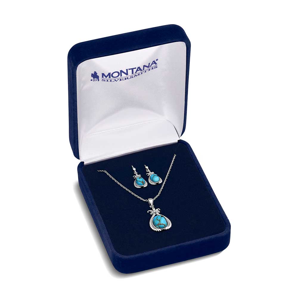 Montana Silversmiths Turquoise Revival Jewelry Set