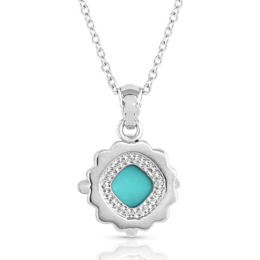 Montana Silversmiths Crystal Cornerstone Turquoise Necklace