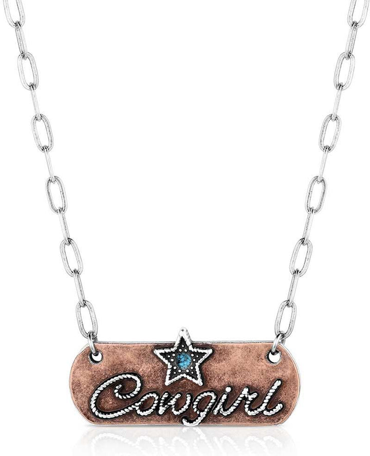 Montana Silversmiths Rustic Cowgirl Bar Necklace
