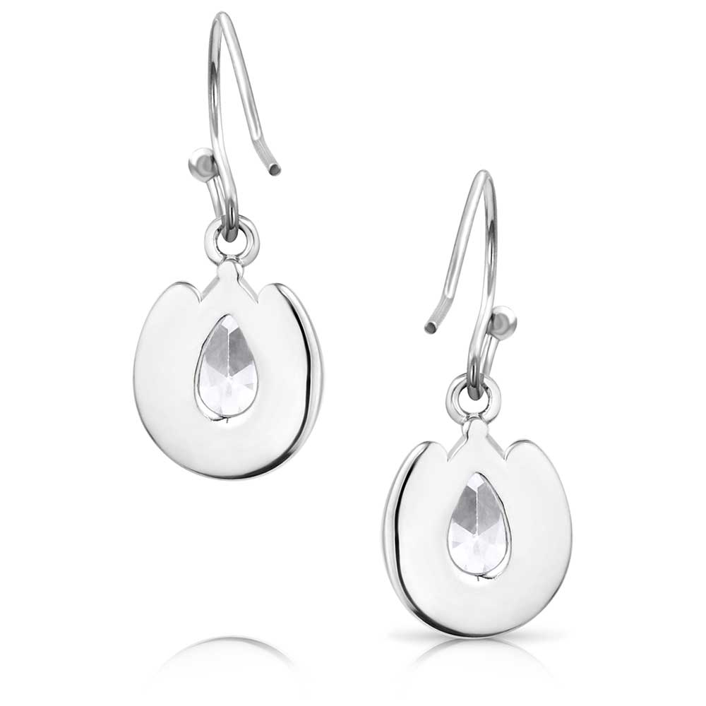 Montana Silversmiths Lucky Trot Crystal Earrings