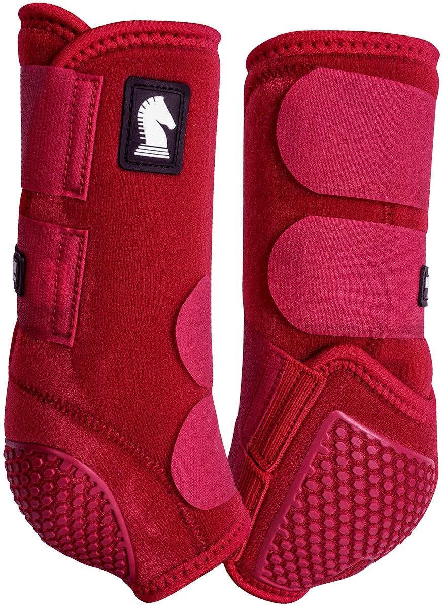 Classic Equine Crimson Flexion Legacy2 Support Boots-Front