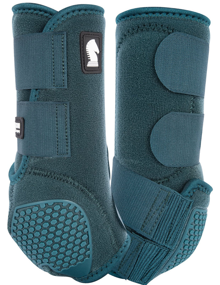 Classic Equine Dragonfly Green Flexion Legacy2 Support Boots-Hind