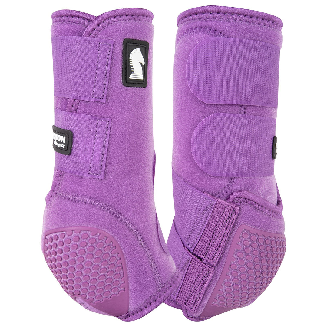 Classic Equine Violet Purple Flexion Legacy2 Support Boots-Hind