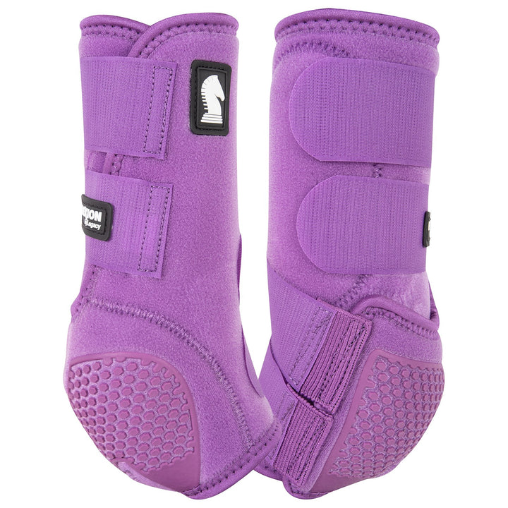 Classic Equine Violet Purple Flexion Legacy2 Support Boots-Hind