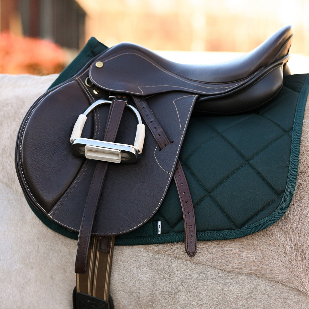 Dreamers & Schemers Hunter Green English Saddle Pad