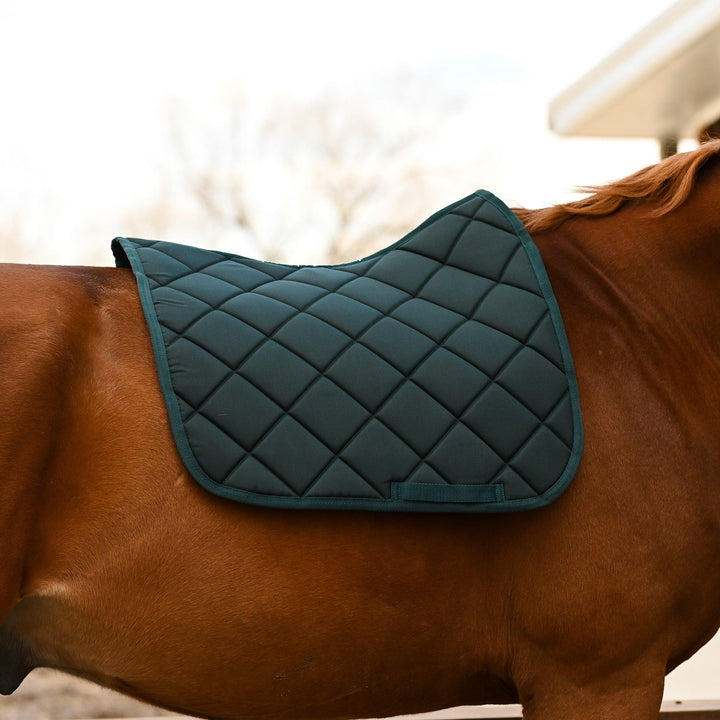 Dreamers & Schemers Hunter Green English Saddle Pad