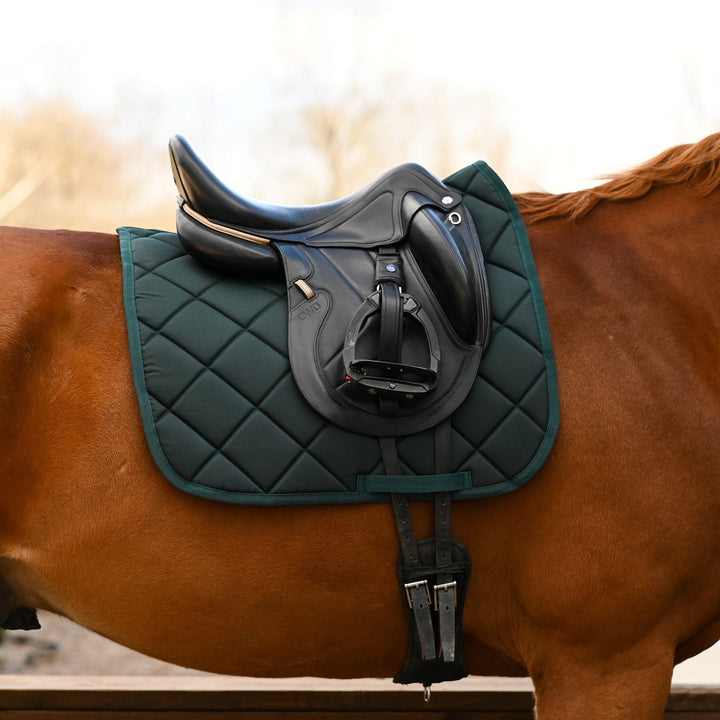 Dreamers & Schemers Hunter Green English Saddle Pad