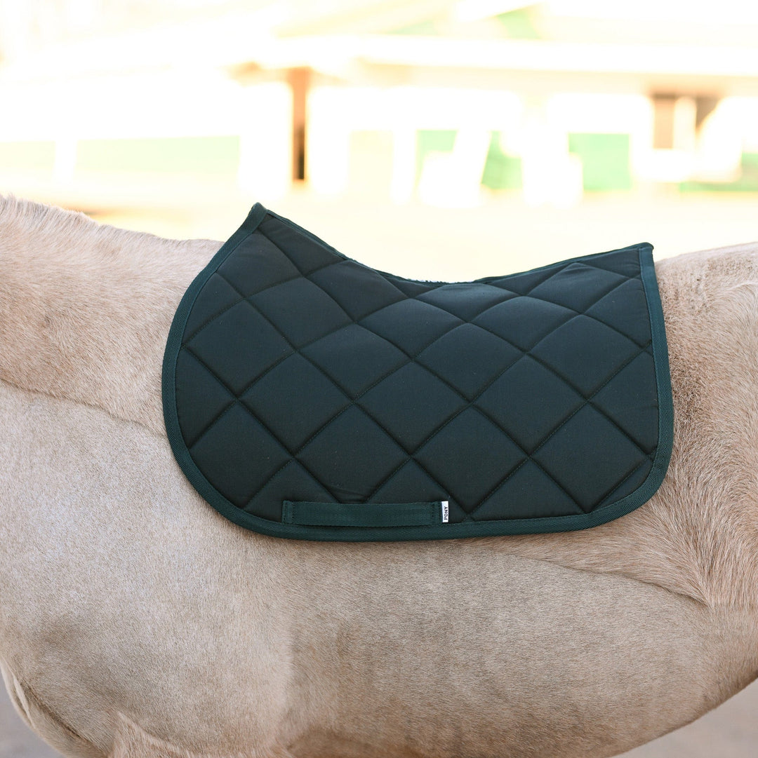 Dreamers & Schemers Hunter Green English Saddle Pad
