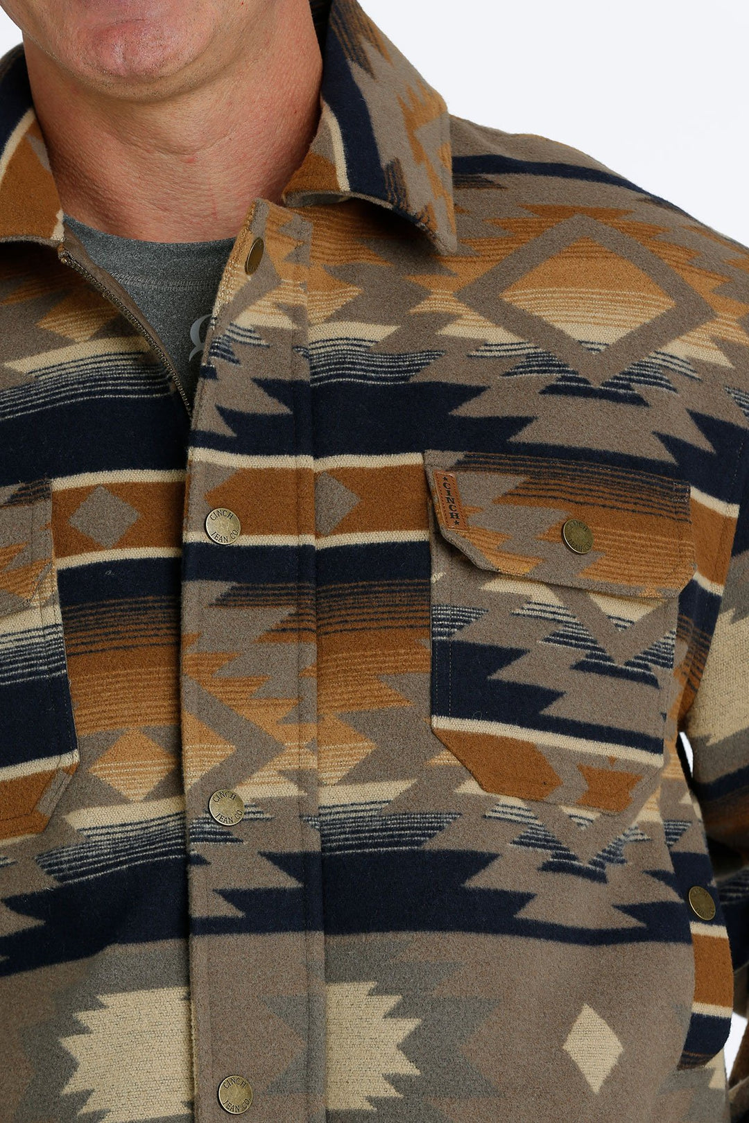 Cinch Men's Brown Southwestern Frontier Coat