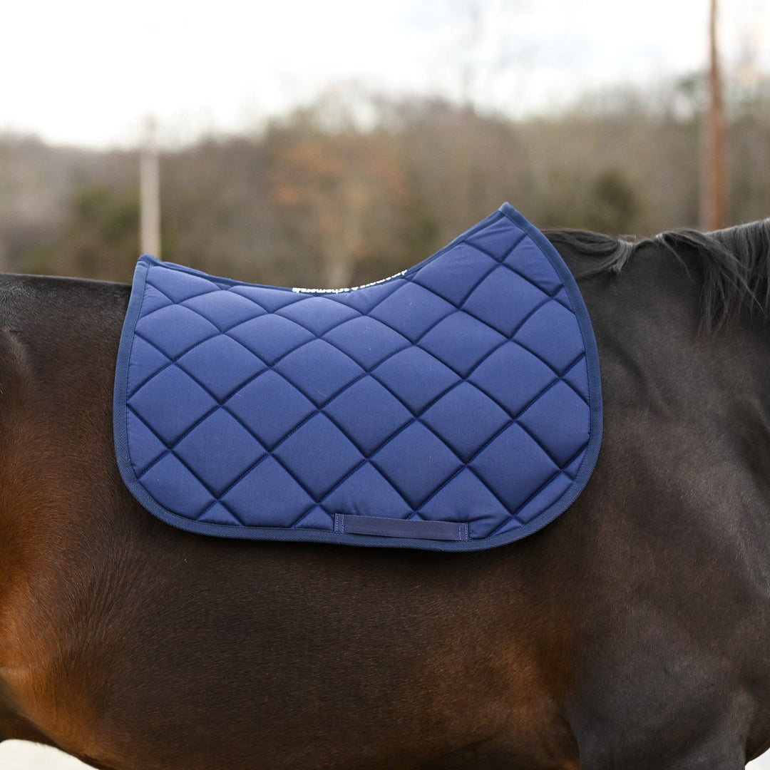 Dreamers & Schemers Navy Blue English Saddle Pad
