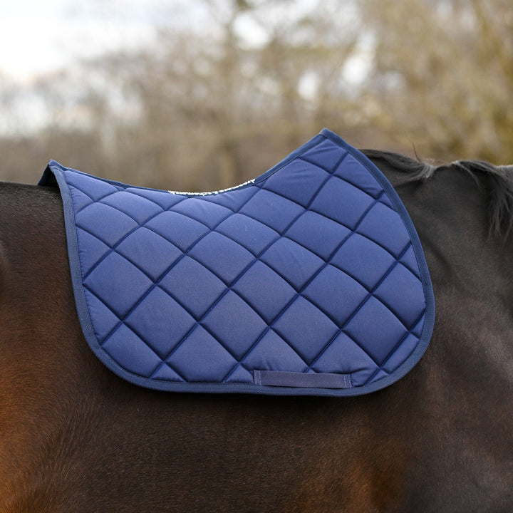 Dreamers & Schemers Navy Blue English Saddle Pad