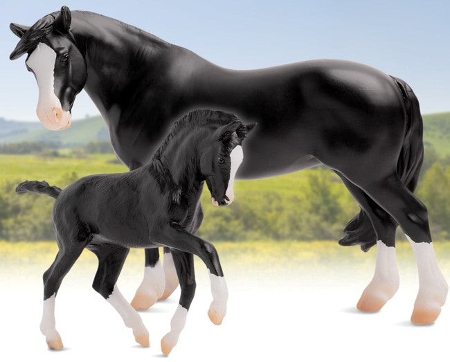 Breyer Welsh Pony Mare and Foal Nistar Blazing Kansas and Blazing Ethel