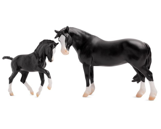 Breyer Welsh Pony Mare and Foal Nistar Blazing Kansas and Blazing Ethel