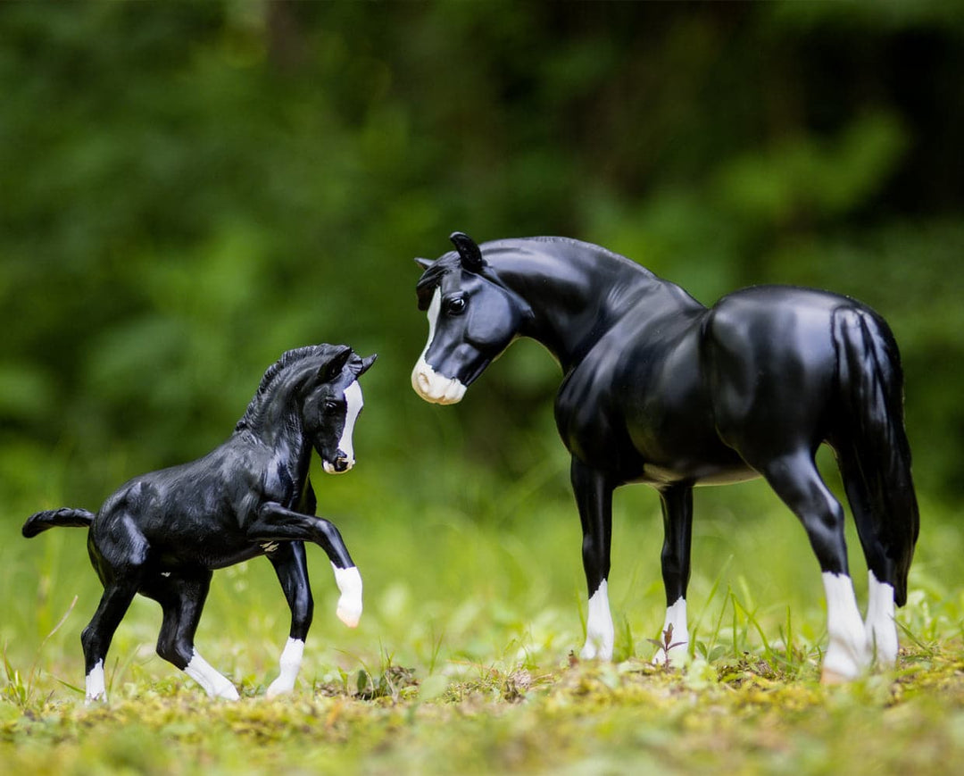 Breyer Welsh Pony Mare and Foal Nistar Blazing Kansas and Blazing Ethel