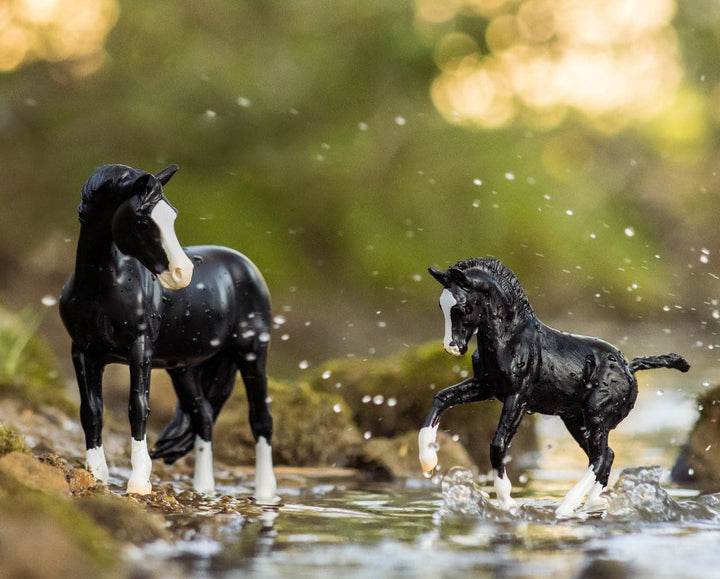 Breyer Welsh Pony Mare and Foal Nistar Blazing Kansas and Blazing Ethel