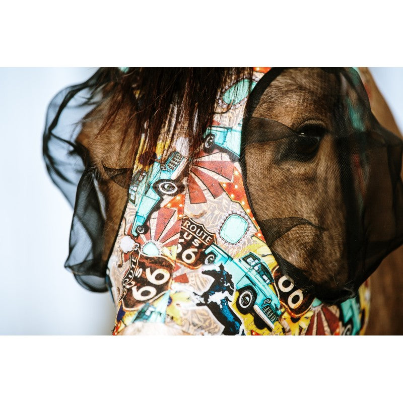 Schulz Equine Route 66 Lycra Fly Mask