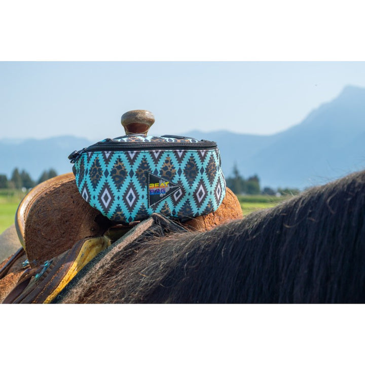 Schulz Equine Turquoise Leopard Aztec Beat Bag