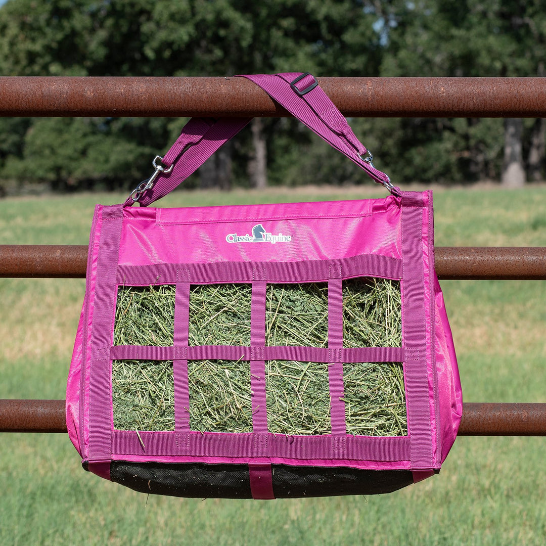 Classic Equine Top Load Hay Bag-Raspberry