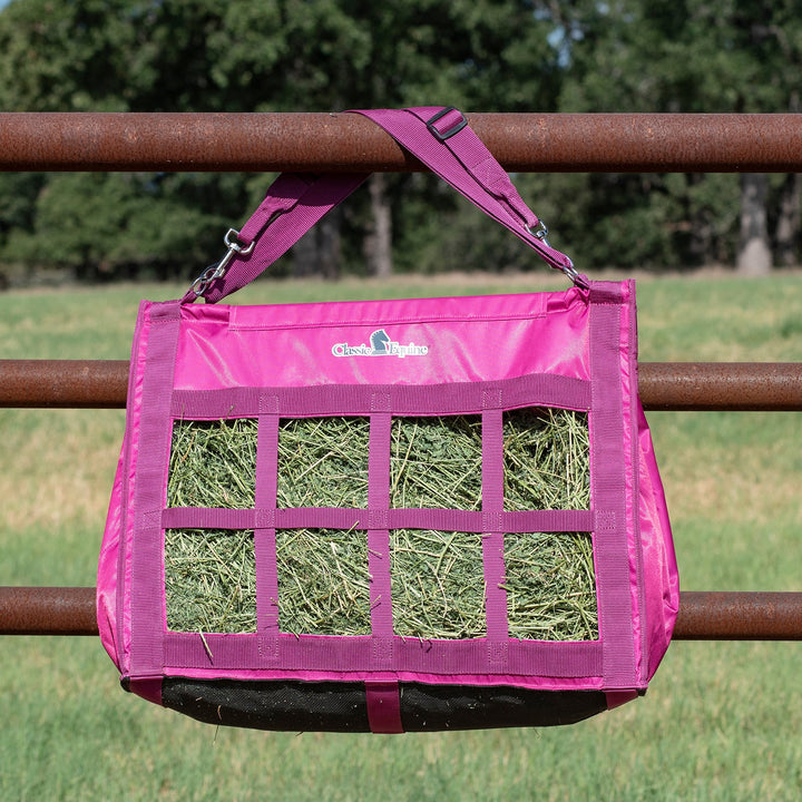 Classic Equine Top Load Hay Bag-Raspberry