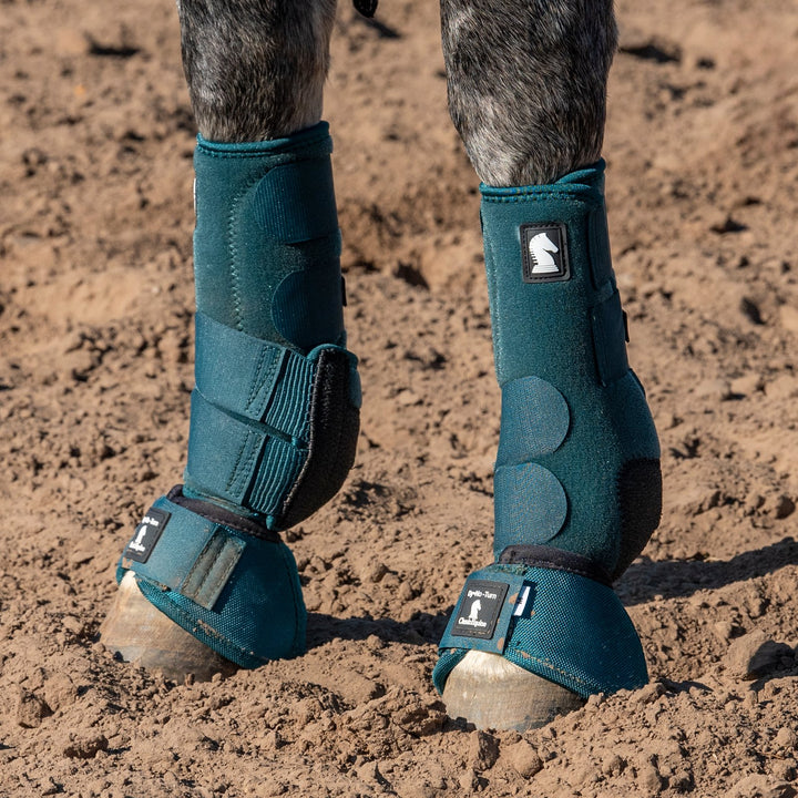 Classic Equine DyNo Turn Bell Boot-Dragonfly Green