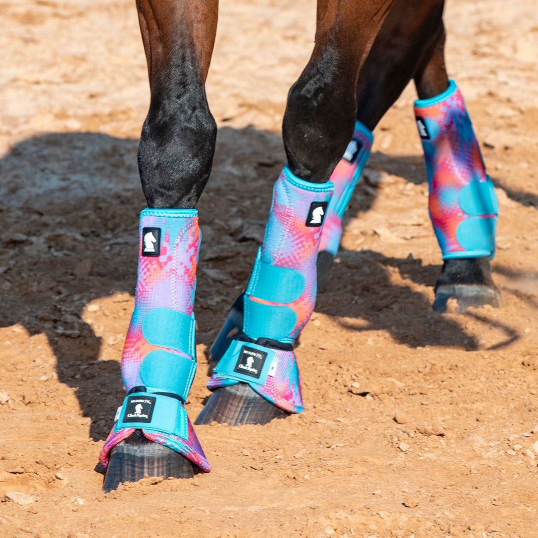 Classic Equine DyNo Turn Designer Line Bell Boots-Beatz