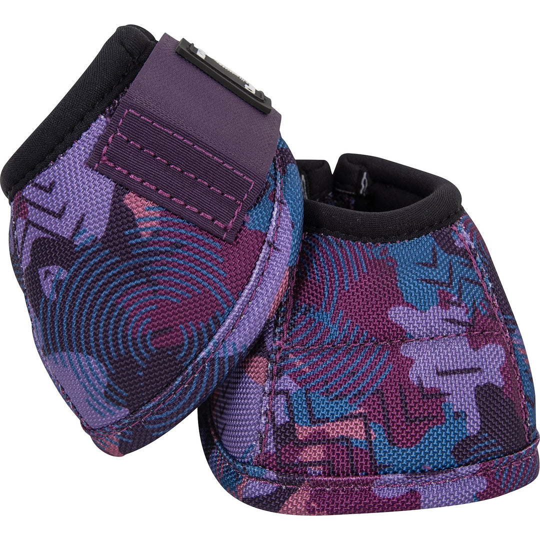 Classic Equine DyNo Turn Designer Line Bell Boots-Purple Camo
