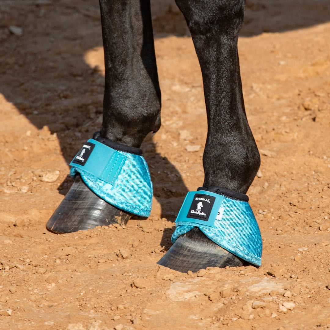 Classic Equine DyNo Turn Designer Line Bell Boots-Savannah