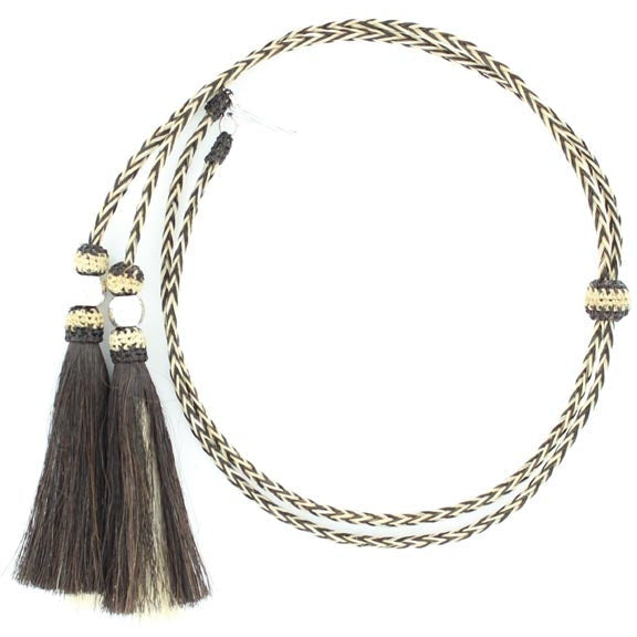 Twister Natural and Black Stampede String – West 20 Saddle Co.