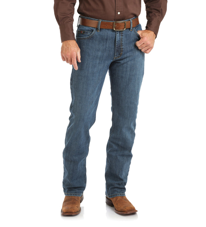 Wrangler Men's Stone Blue 20X Active Flex Slim Fit Jean