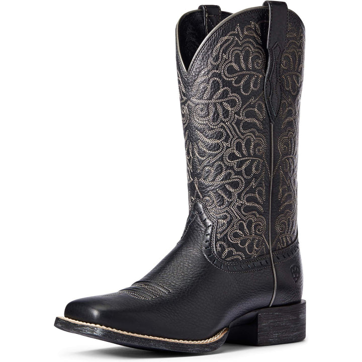 Ariat Women's Black Round Up Remuda Western Boot