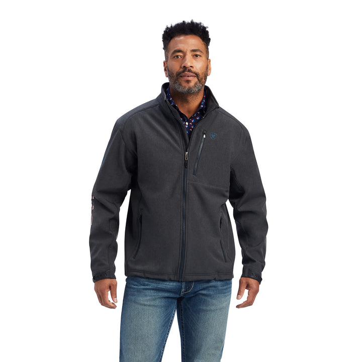 Ariat Men's Charcoal Logo 2.0 Patriot Softshell Jacket