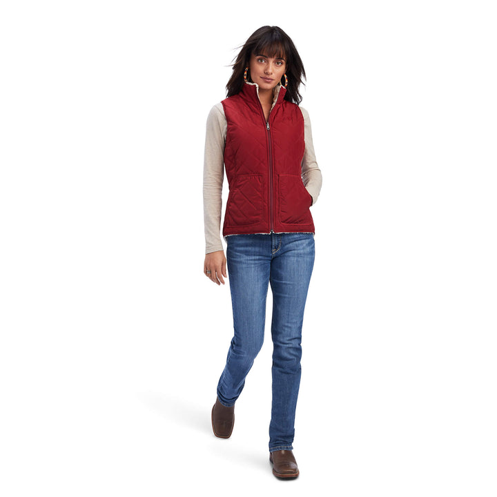 Ariat Women's Rouge Red Dilon Reversible Insulated Vest